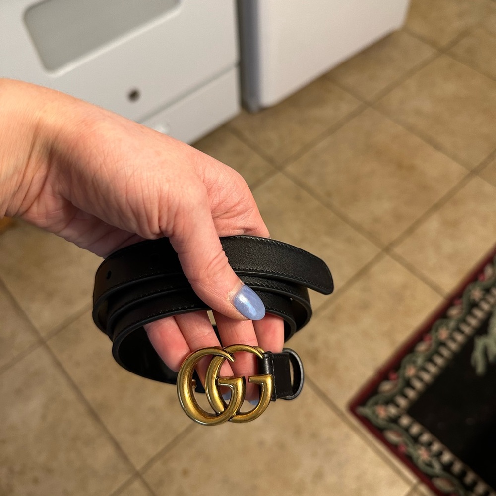 Brand new, never worn, GG marmont thin belt